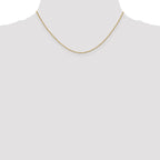 18K 16 inch .9mm Box with Lobster Clasp Chain