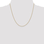 18K 20 inch .9mm Box with Lobster Clasp Chain