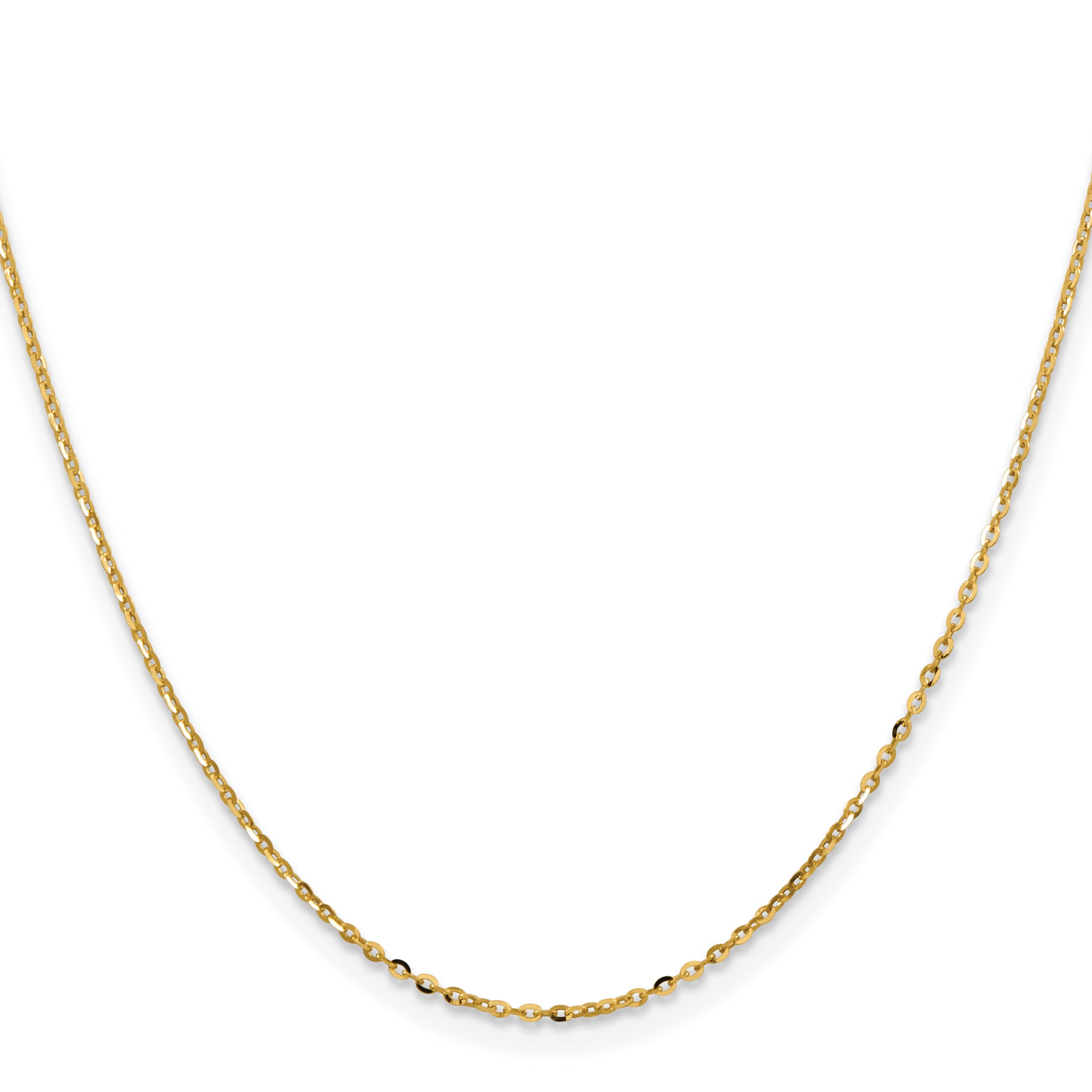 Diamond-Cut Cable Chain in 18K Yellow Gold, 1.5mm Secondary image