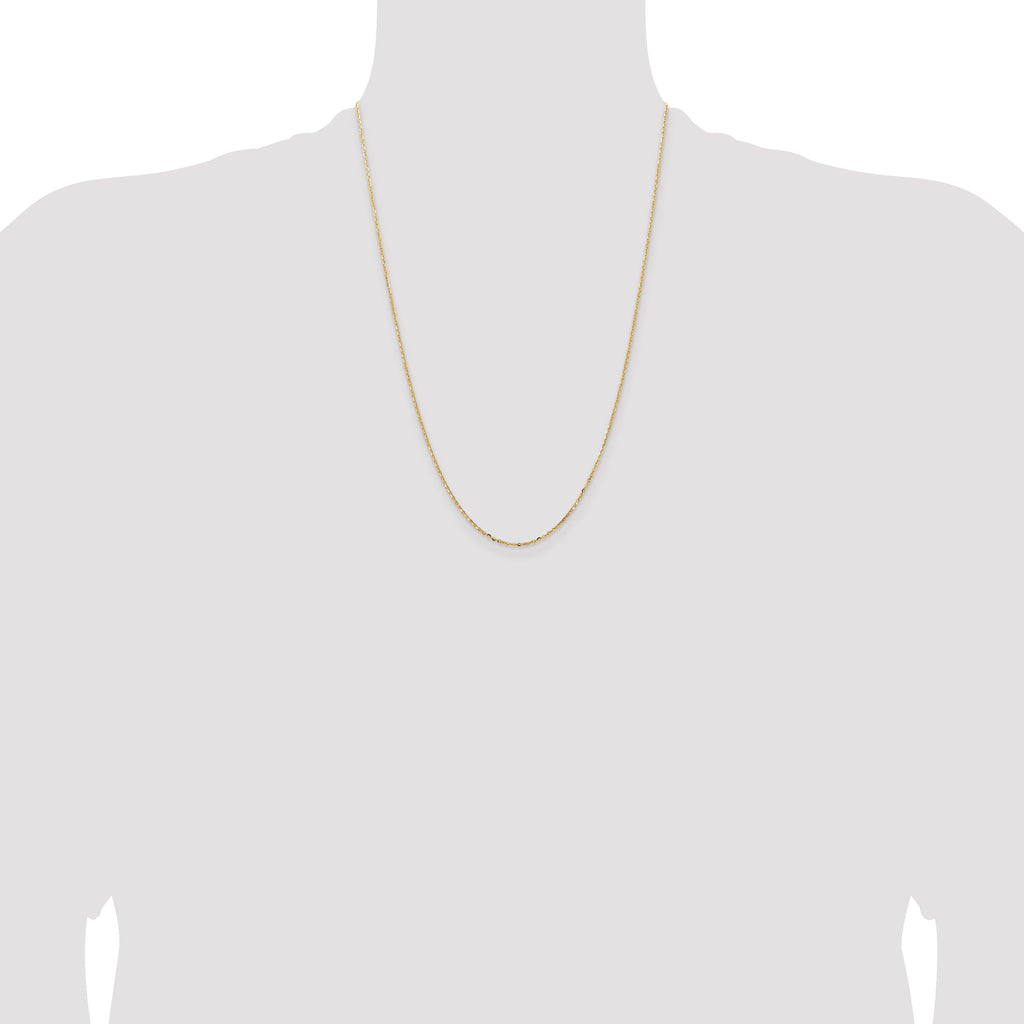 18K 1.5mm D/C Cable Chain