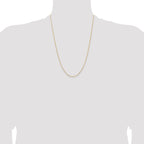 18K 1.5mm D/C Cable Chain