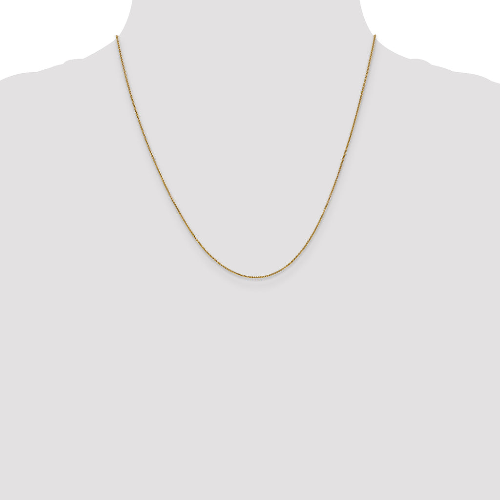 14 Karat .8mm Spiga Chain, 9–24 Inch - Sophia Jewelers