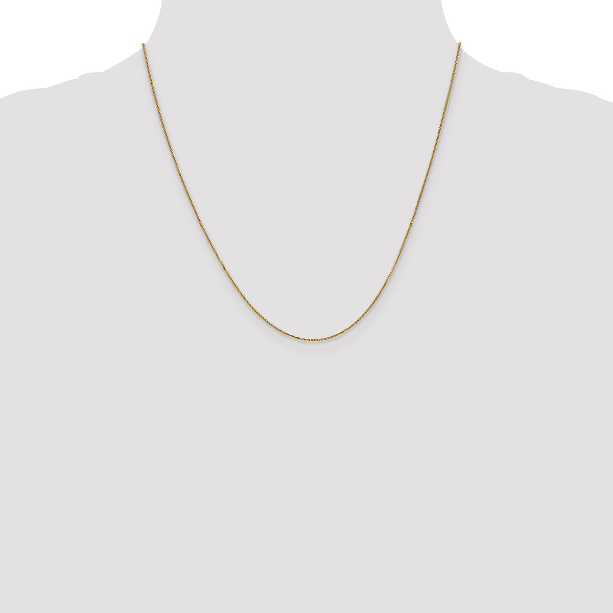 14 Karat .8mm Spiga Chain, 9–24 Inch - Sophia Jewelers