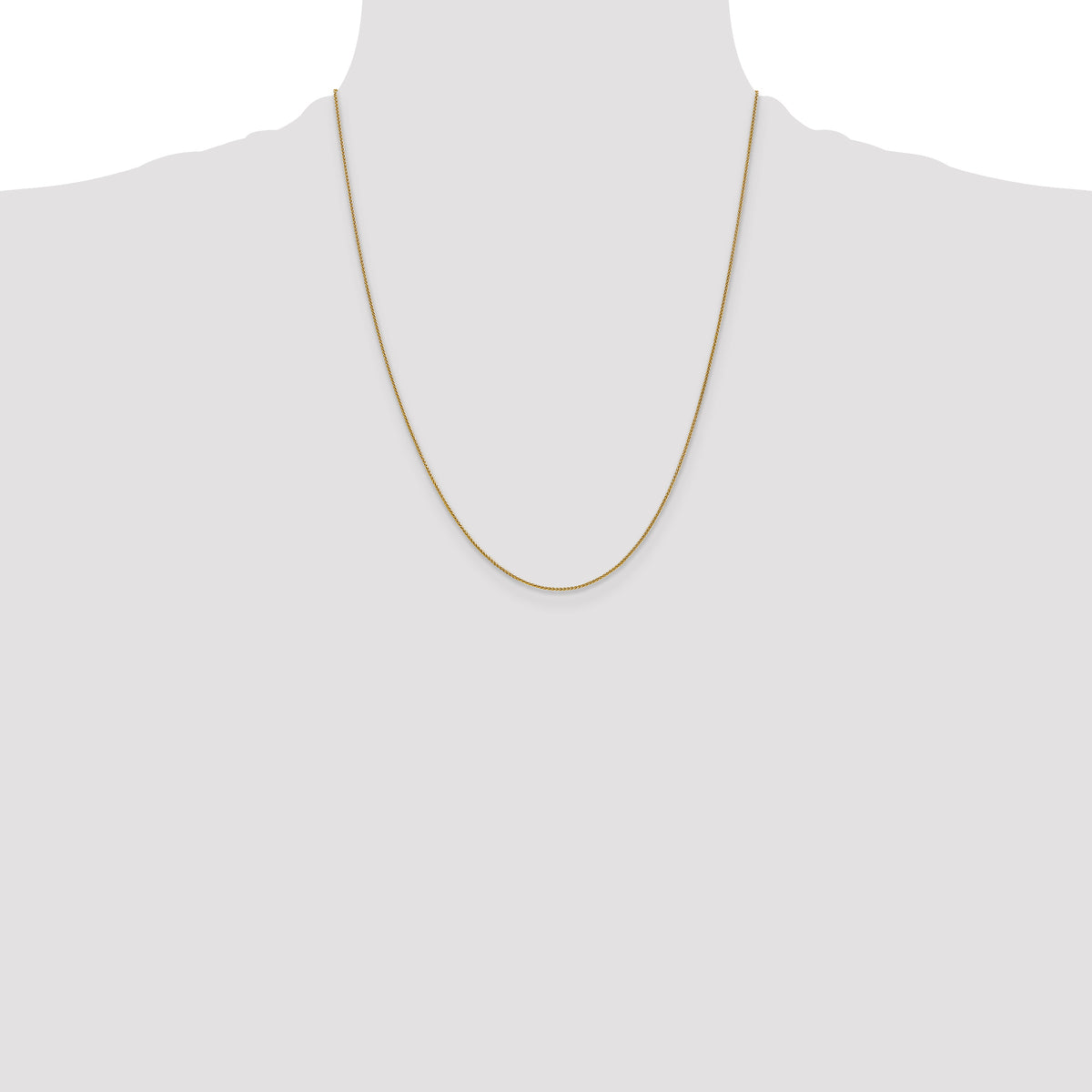 14 Karat .8mm Spiga Chain, 9–24 Inch - Sophia Jewelers
