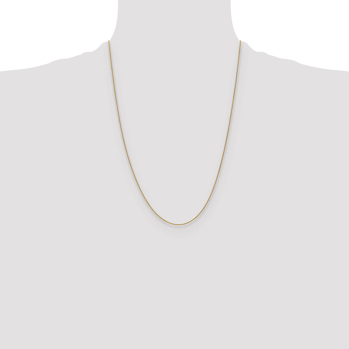 14 Karat .8mm Spiga Chain, 9–24 Inch - Sophia Jewelers