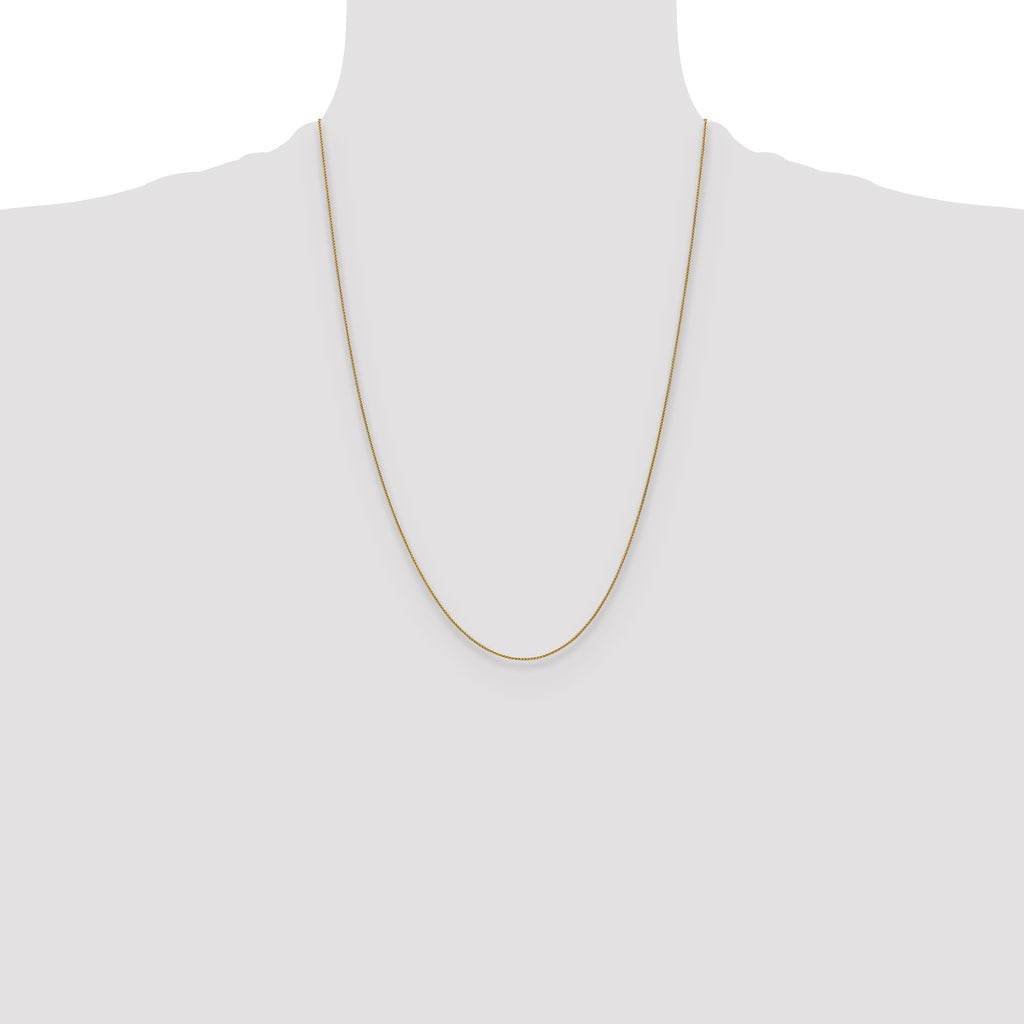 14 Karat .8mm Spiga Chain, 9–24 Inch - Sophia Jewelers