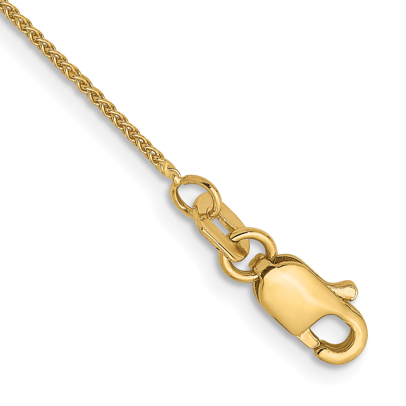 14K .8mm Spiga Chain Anklet Main image