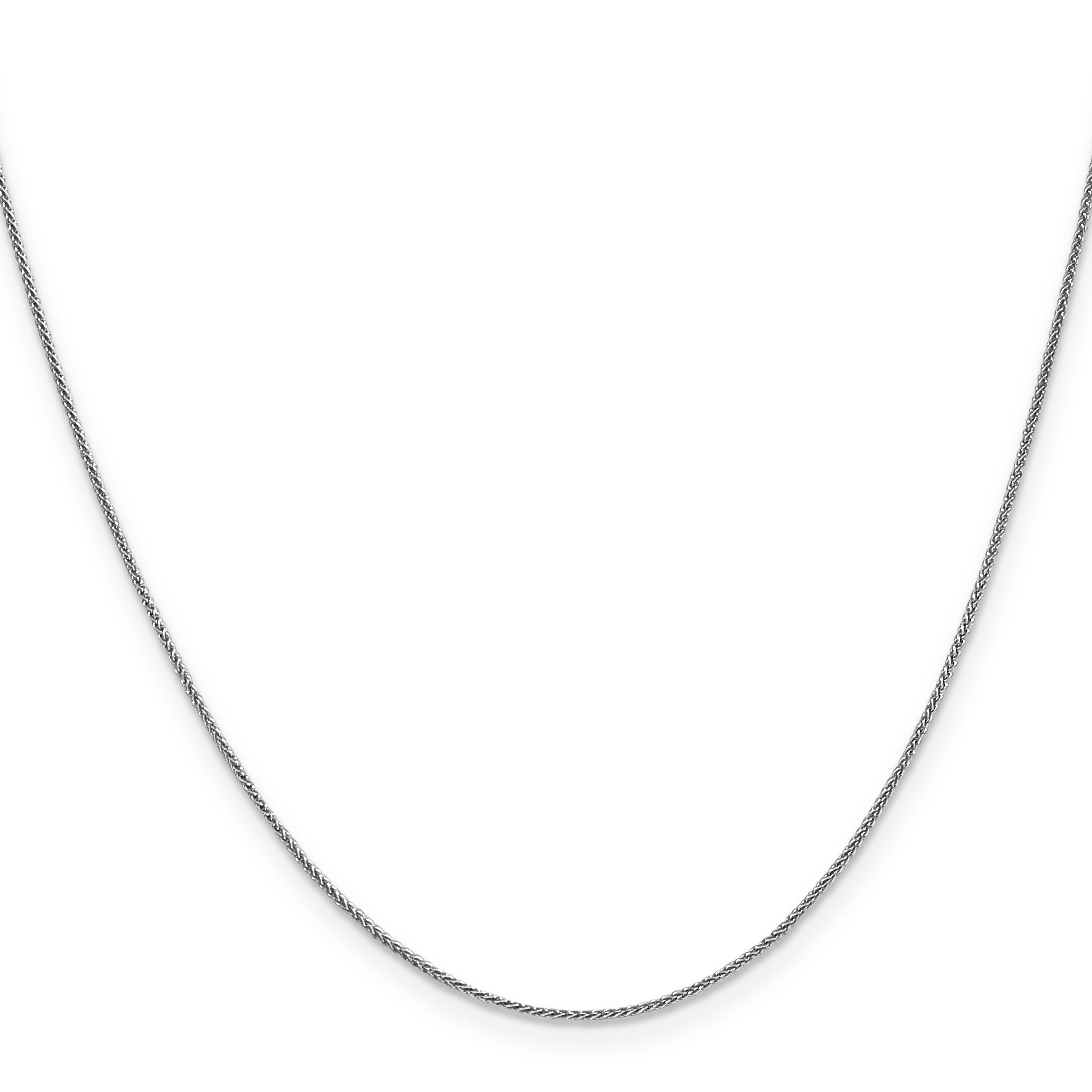 14K White Gold .8mm Spiga Chain Secondary image