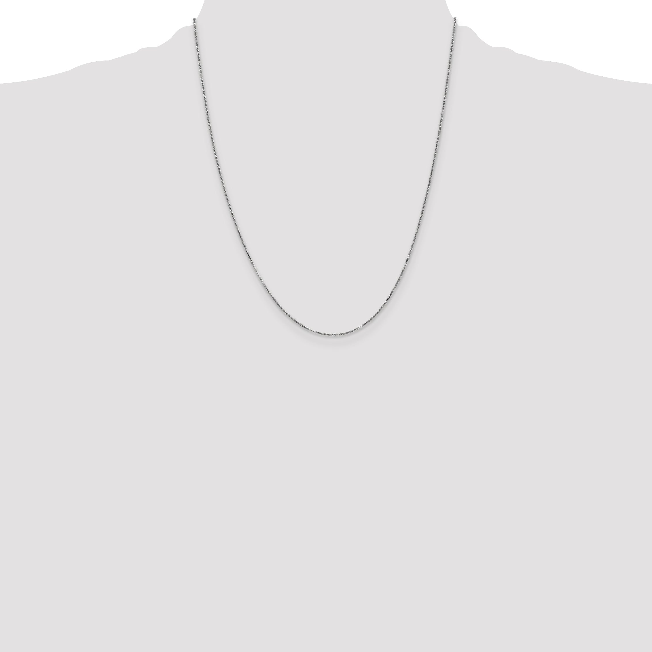14K White Gold .8mm Spiga Chain