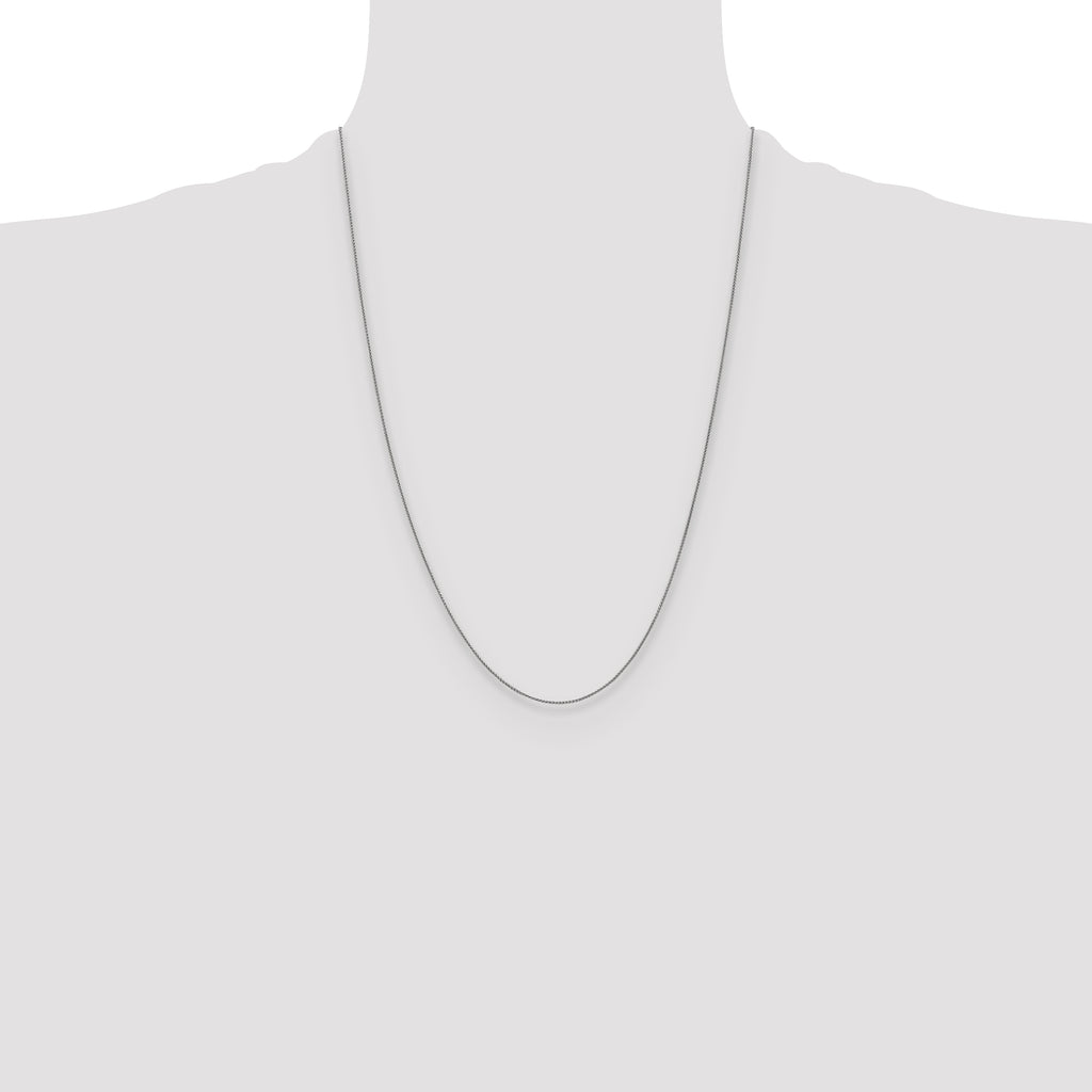 14K White Gold .8mm Spiga Chain