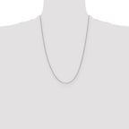 14K White Gold .8mm Spiga Chain
