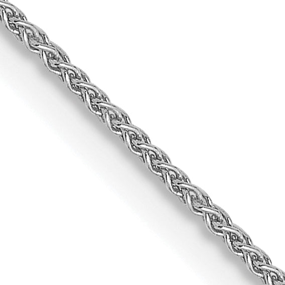 14K White Gold .8mm Spiga Chain