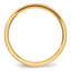 10 Karat Yellow Gold 4mm Beveled Edge Comfort Fit Wedding Band - View 2