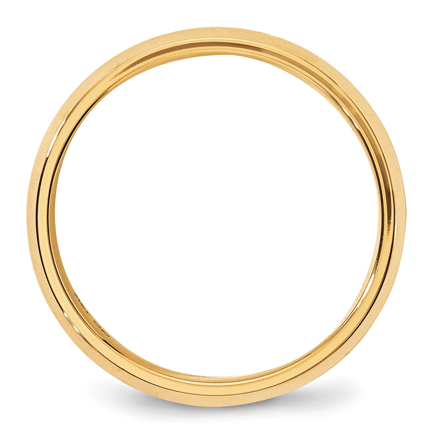 10 Karat Yellow Gold 6mm Beveled Edge Comfort Fit Wedding Band Secondary image