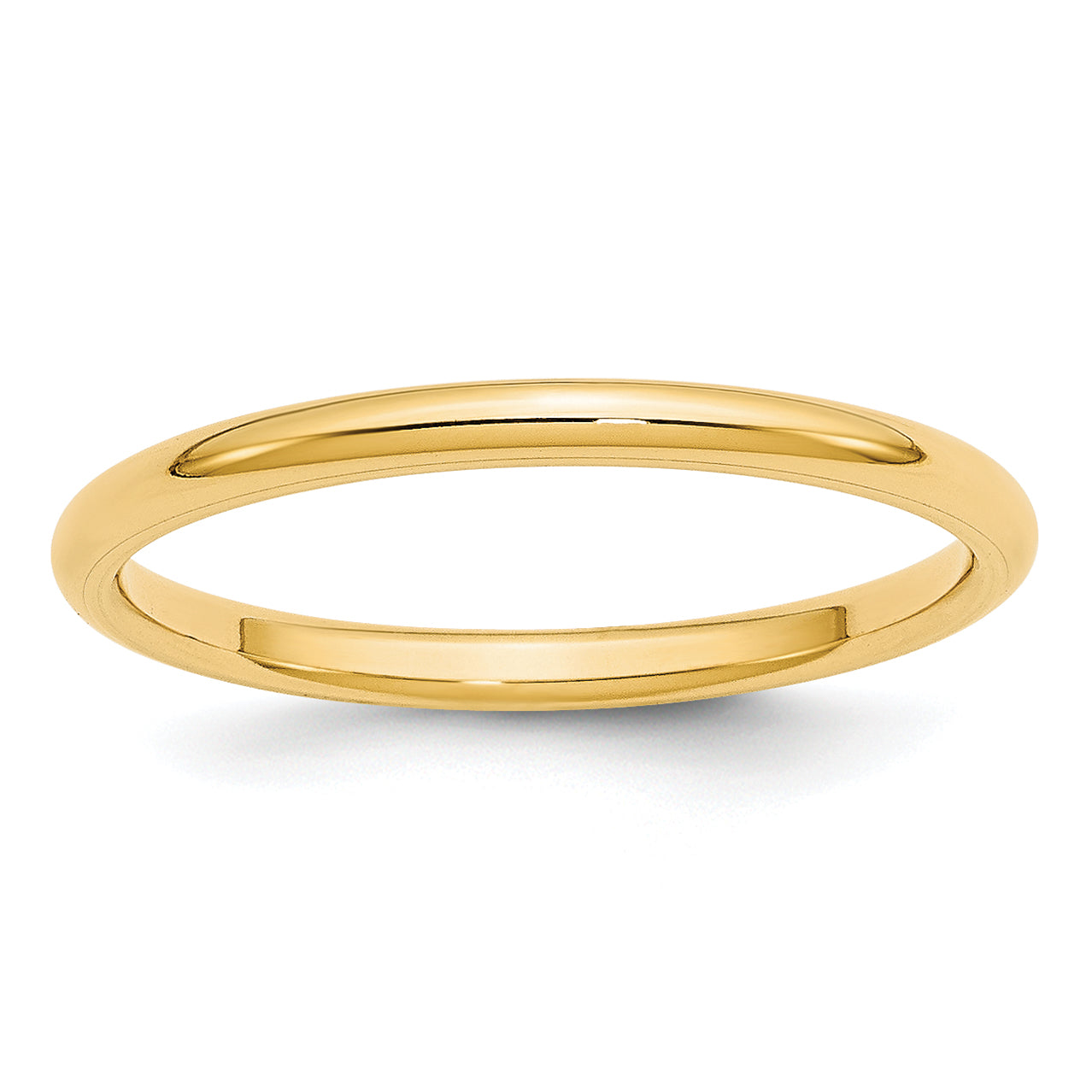 10 Karat Yellow Gold 2mm Standard Weight Comfort Fit Wedding Band | Sophia Jewelers Main image