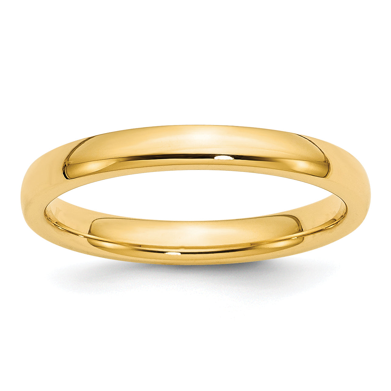 3.0mm 10K Yellow Gold Comfort Fit Wedding Band - Sophia Jewelers Main image