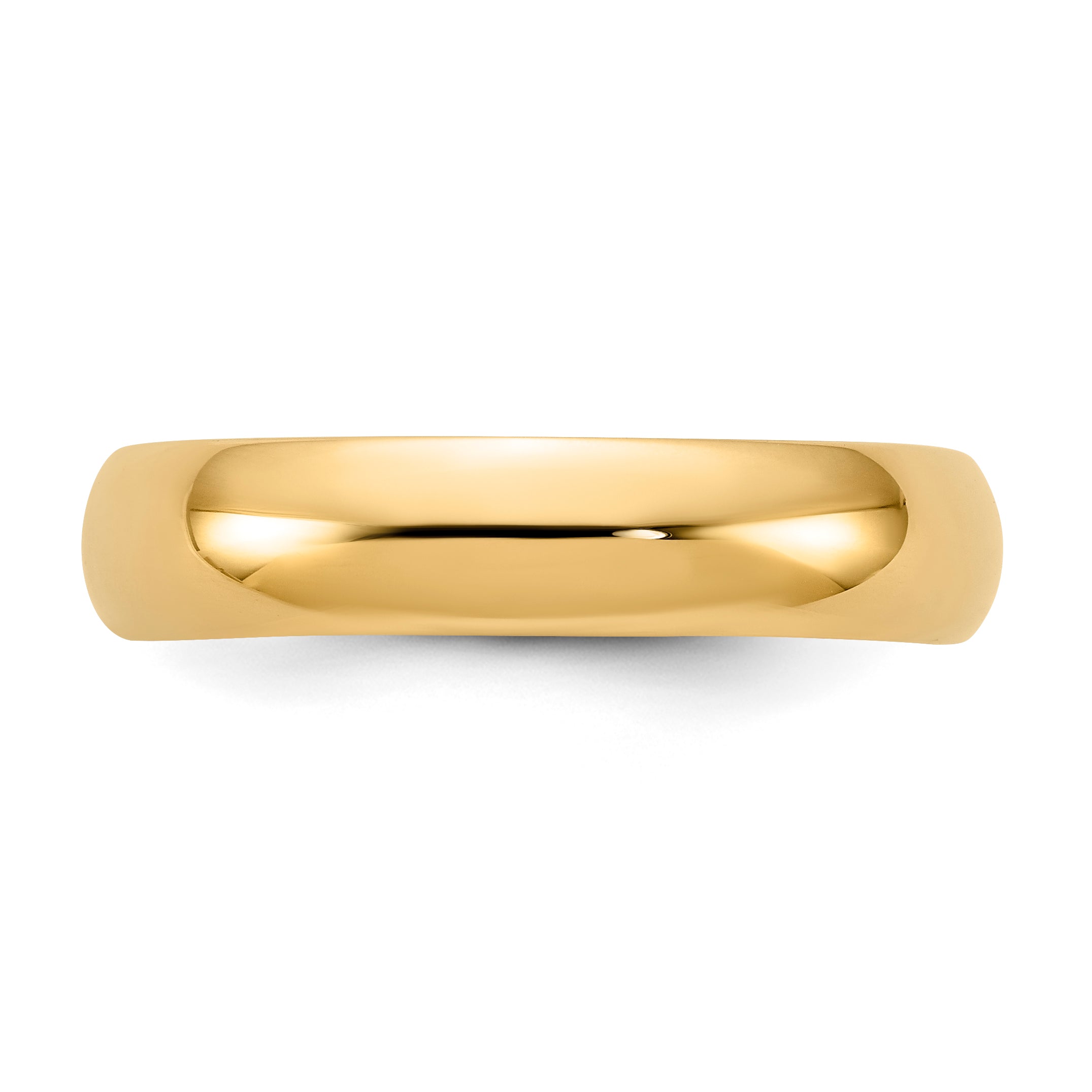 10k Yellow Gold 5mm Standard Weight Comfort Fit Wedding Band Size 14