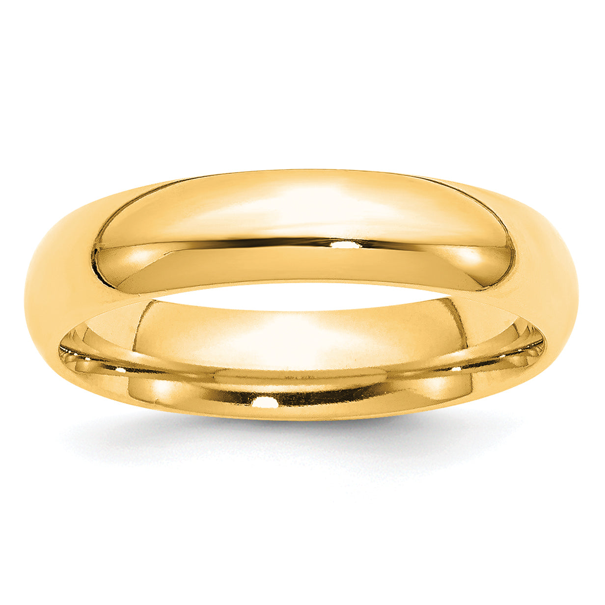 5.0mm 10K Yellow Gold Comfort Fit Wedding Band - Sophia Jewelers