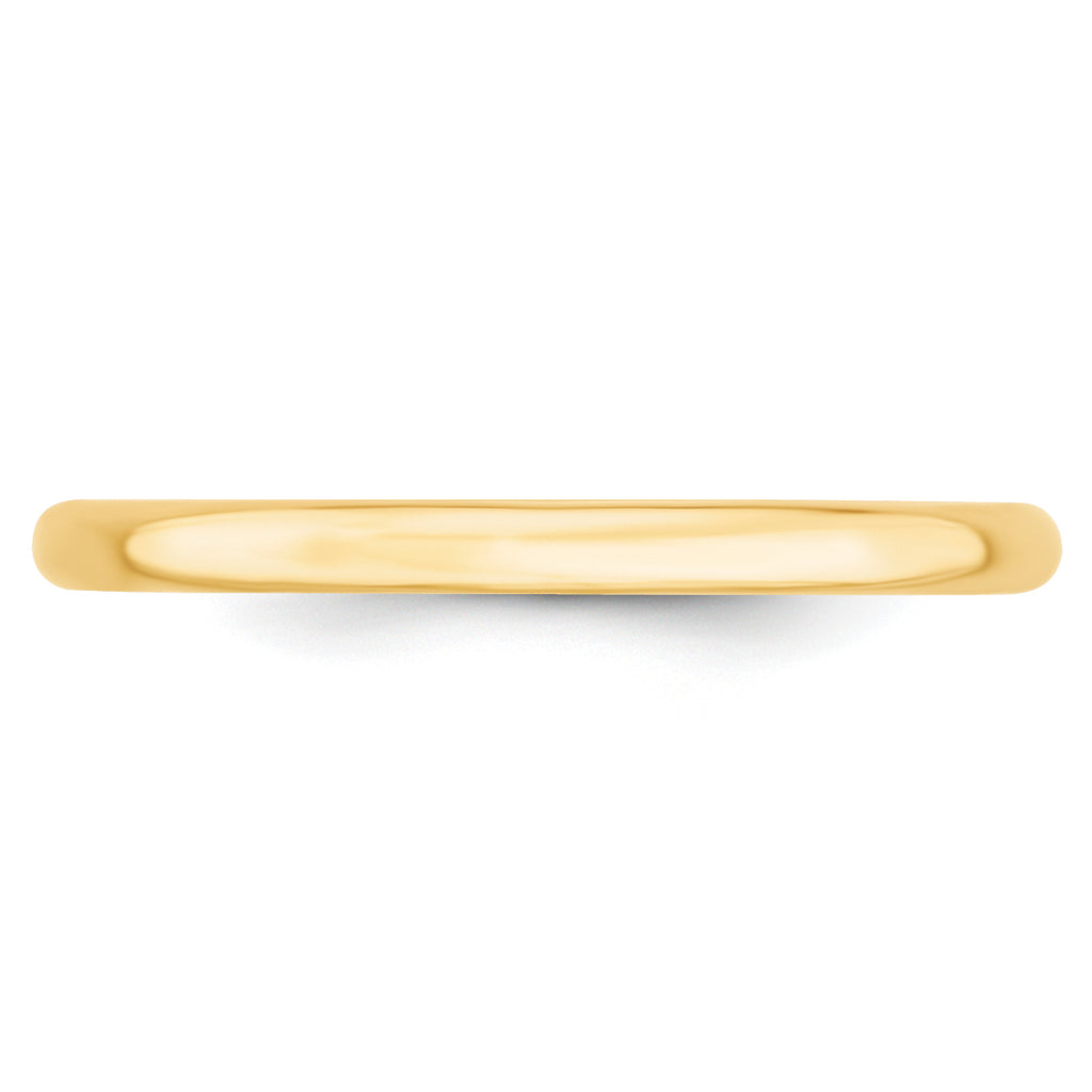 2.0mm 10K Yellow Gold Comfort Fit Wedding Band - Sophia Jewelers