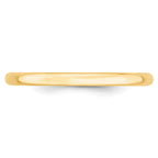 2.0mm 10K Yellow Gold Comfort Fit Wedding Band - Sophia Jewelers