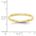 2.0mm 10K Yellow Gold Comfort Fit Wedding Band - Sophia Jewelers