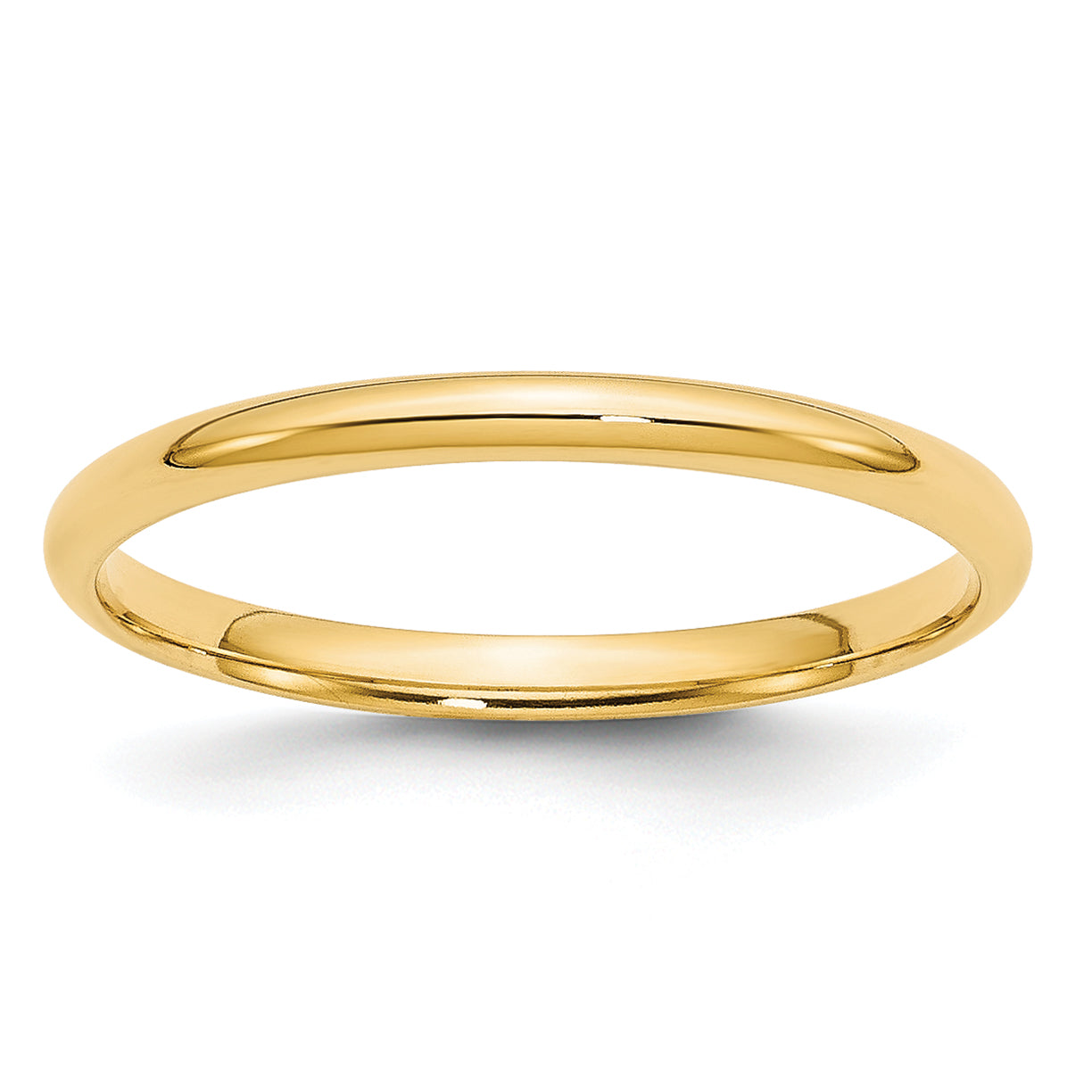 2.0mm 10K Yellow Gold Comfort Fit Wedding Band - Sophia Jewelers