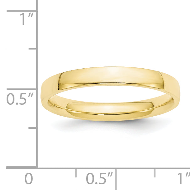 3.0mm 10K Yellow Gold Comfort Fit Wedding Band - Sophia Jewelers