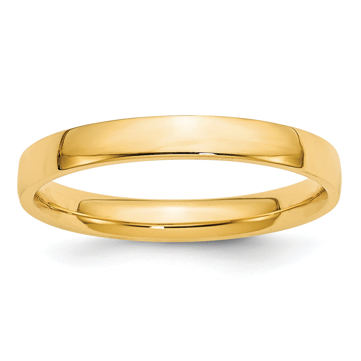 3.0mm 10K Yellow Gold Comfort Fit Wedding Band - Sophia Jewelers Main image