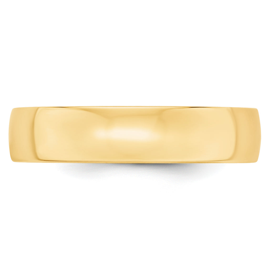 5.0mm 10K Yellow Gold Comfort Fit Wedding Band - Sophia Jewelers