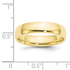 5.0mm 10K Yellow Gold Comfort Fit Wedding Band - Sophia Jewelers