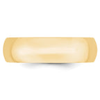 6.0mm 10K Yellow Gold Comfort Fit Wedding Band - Sophia Jewelers