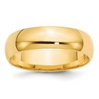 6.0mm 10K Yellow Gold Comfort Fit Wedding Band - Sophia Jewelers