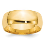 8.0mm 10K Yellow Gold Comfort Fit Wedding Band - Sophia Jewelers