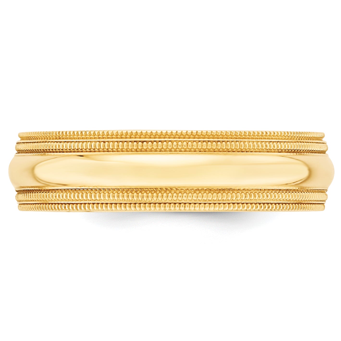 6.0mm 10K Yellow Gold Comfort Fit Wedding Band - Sophia Jewelers