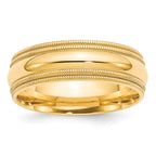 7.0mm 10K Yellow Gold Comfort Fit Wedding Band - Sophia Jewelers