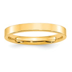 3.0mm 10K Yellow Gold Standard Flat Comfort Fit Wedding Band - Sophia Jewelers