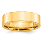 6.0mm 10K Yellow Gold Standard Flat Comfort Fit Wedding Band - Sophia Jewelers