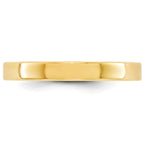 3.0mm 10K Yellow Gold Lightweight Flat Wedding Band - Sophia Jewelers