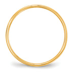 10k Yellow Gold 5mm Lightweight Flat Wedding Band Size 14