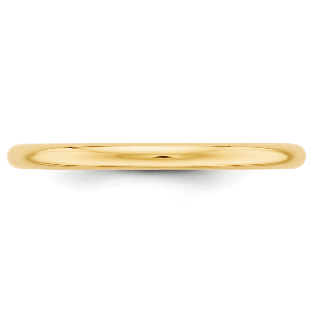 2.0mm 10K Yellow Gold Standard Half Round Wedding Band - Sophia Jewelers