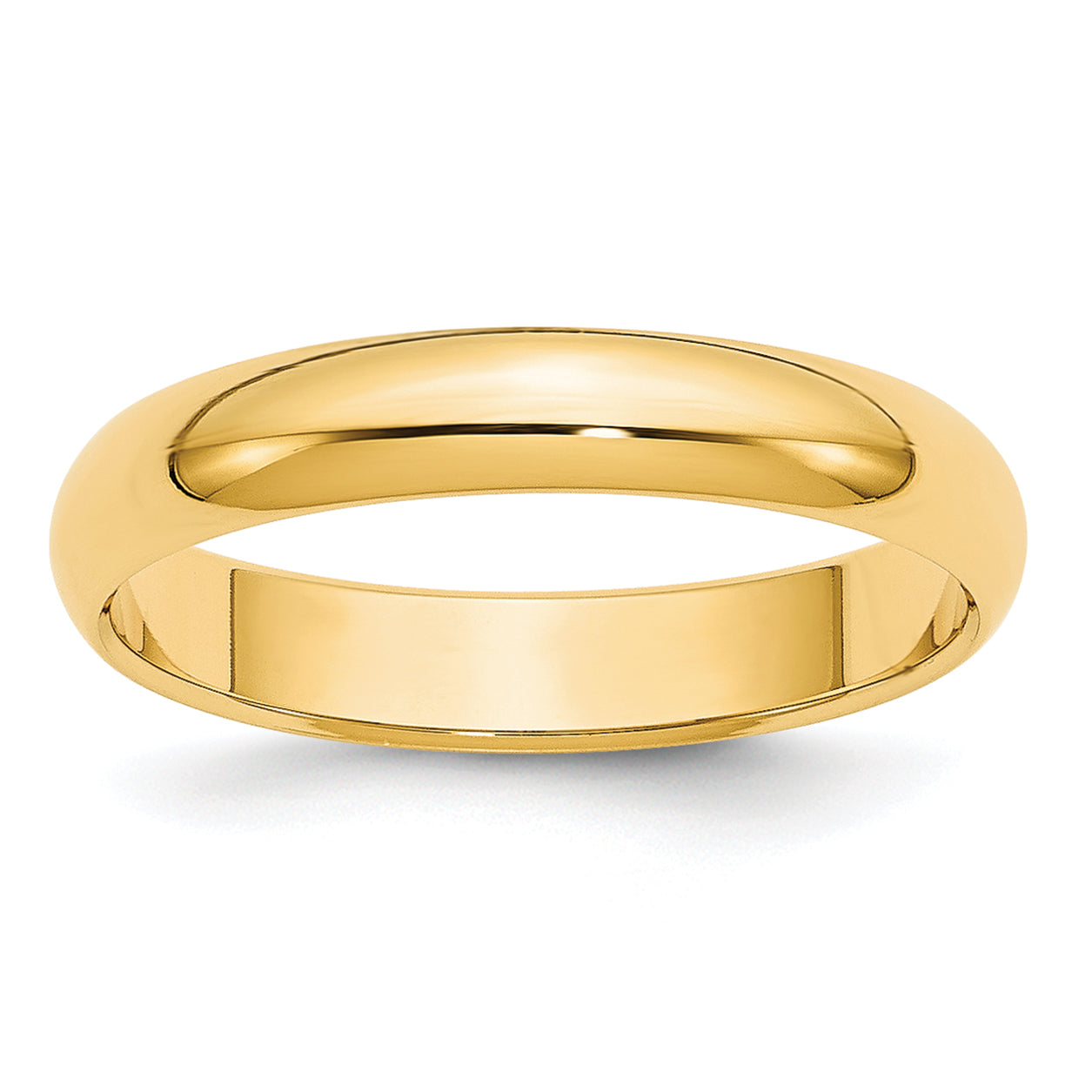 10k Yellow Gold 4mm Half Round Wedding Band Size 14 Main image