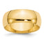 8.0mm 10K Yellow Gold Standard Half Round Wedding Band - Sophia Jewelers