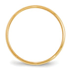 2.0mm 10K Yellow Gold Lightweight Half Round Wedding Band - Sophia Jewelers