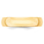 5.0mm 10K Yellow Gold Lightweight Half Round Wedding Band - Sophia Jewelers