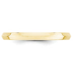 2.5mm 10K Yellow Gold Knife Edge Comfort Fit Wedding Band - Sophia Jewelers