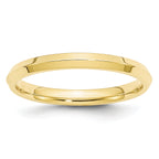 2.5mm 10K Yellow Gold Knife Edge Comfort Fit Wedding Band - Sophia Jewelers