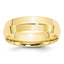 6.0mm 10K Yellow Gold Knife Edge Comfort Fit Wedding Band - Sophia Jewelers