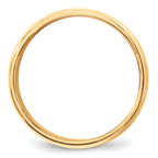 8.0mm 10K Yellow Gold Milgrain Half Round Wedding Band - Sophia Jewelers