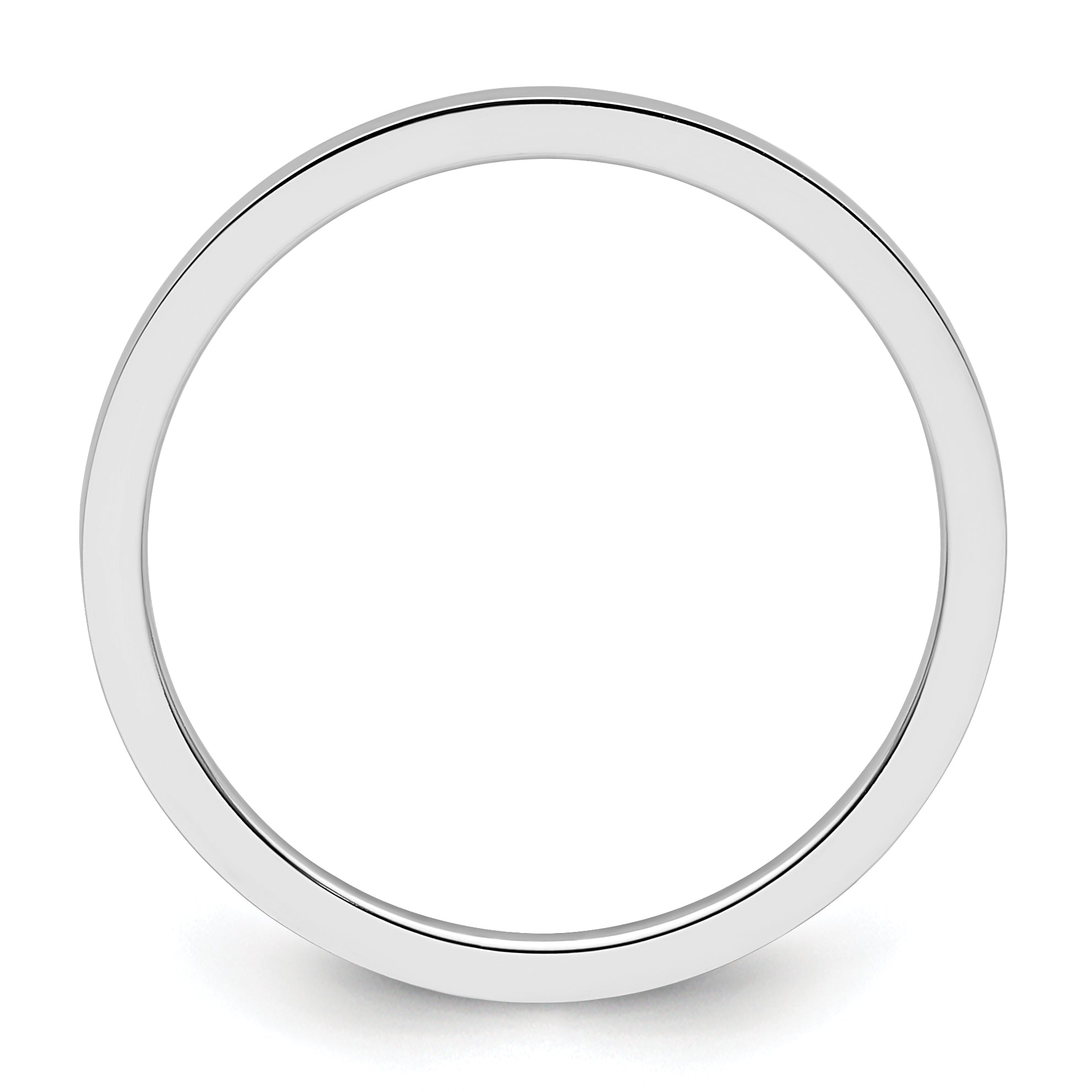 1.2mm 10K White Gold Stackable Band - Sophia Jewelers