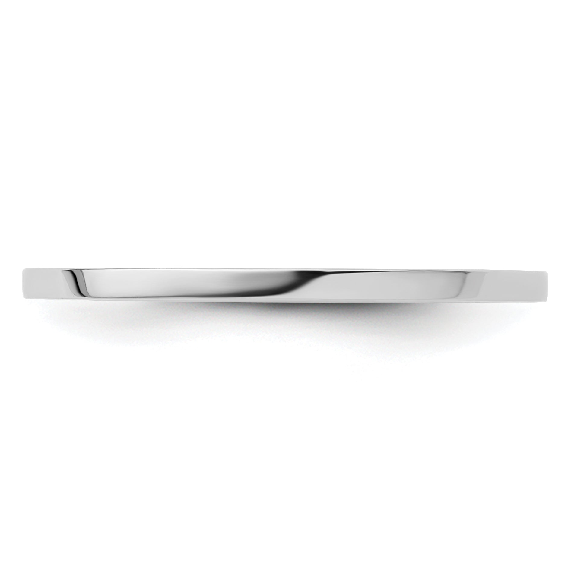 1.2mm 10K White Gold Stackable Band - Sophia Jewelers